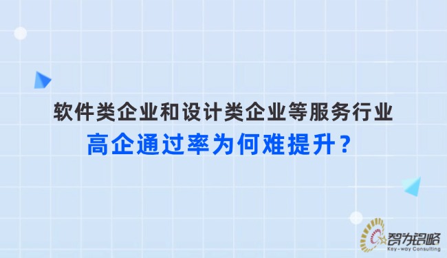 軟件類企業(yè)和設(shè)計(jì)類企業(yè)等服務(wù)行業(yè)高企通過率為何難提升？.jpg