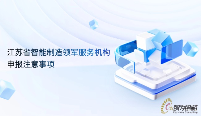 江蘇省智能制造領(lǐng)軍服務(wù)機構(gòu)申報注意事項