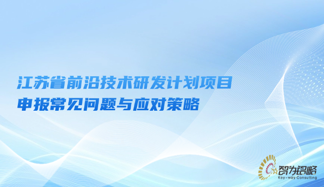 江蘇省前沿技術(shù)研發(fā)計(jì)劃項(xiàng)目咨詢常見問題與應(yīng)對(duì)策略